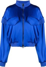TOM FORD Hooded Cropped Silk Jacket - at Farfetch